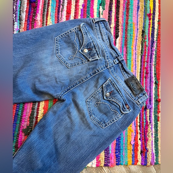Cheryl Crow Bootheel Trading Company Fontana low rise bootcut blue jeans • 30 - Picture 11 of 16
